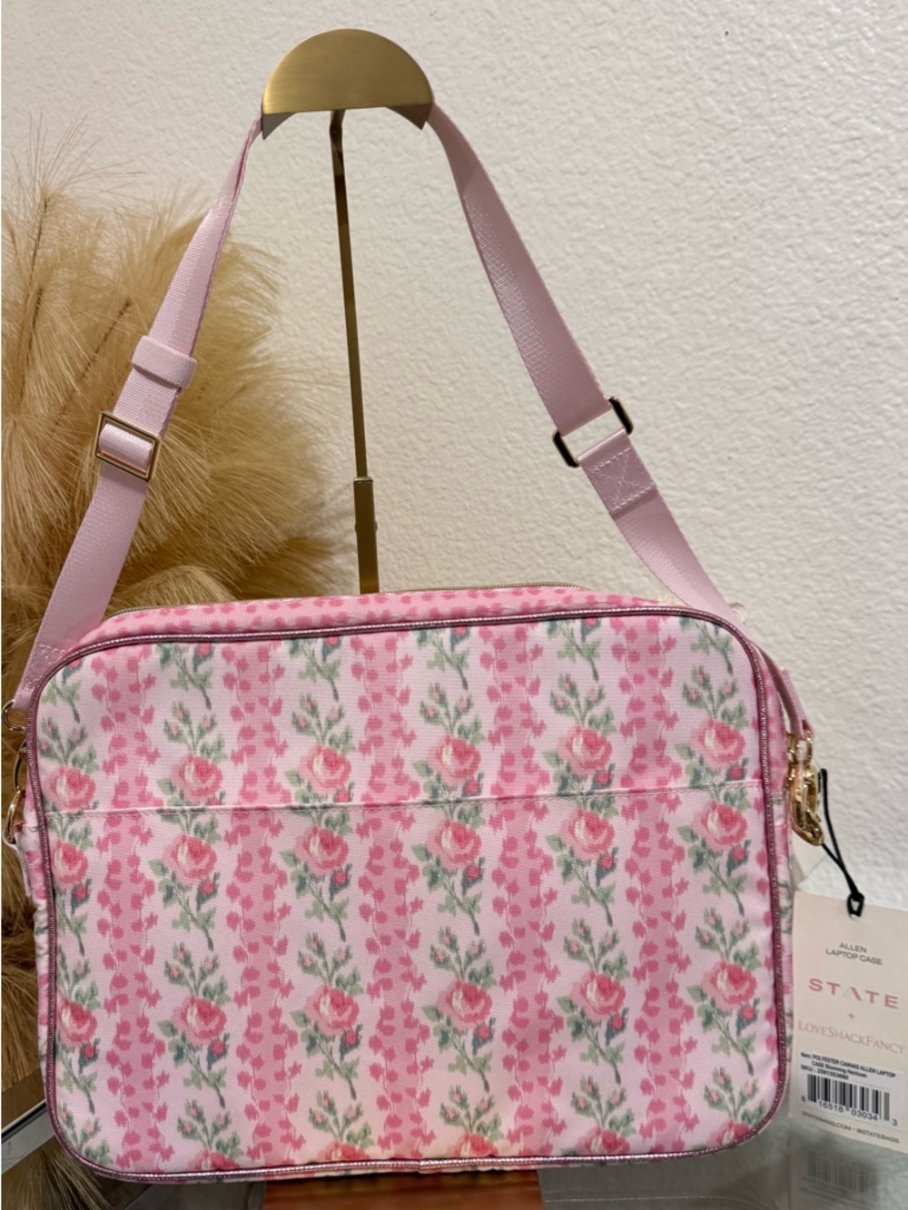 NOT FOR SALE - STATE x LoveShackFancy Allen Laptop Case Blooming Heirloom NWT - Picture 6 of 9